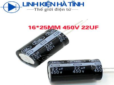 TỤ HÓA 22UF 450V TỤ HÓA 22UF 450V